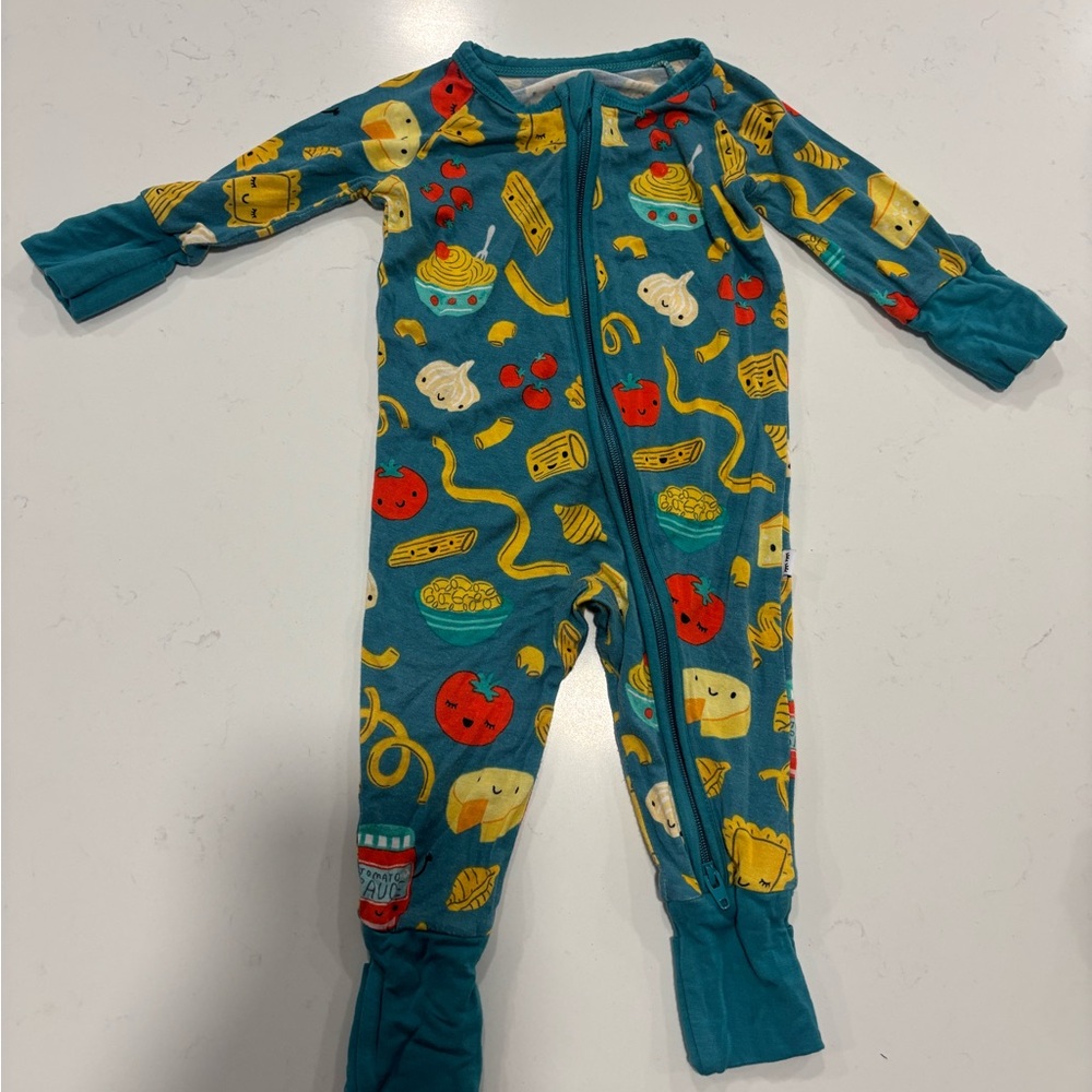 Little Sleepies Pasta Party Newborn zippy